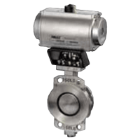 A-T Controls Automated Butterfly Valve, Power-Seal High Performance